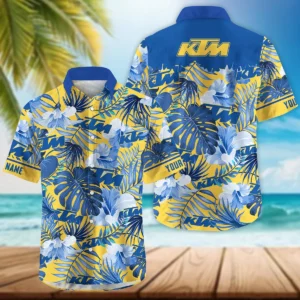 KTM Exclusive Logo Hawaian Shirt QTVA210425HW03KTM - Yeallow