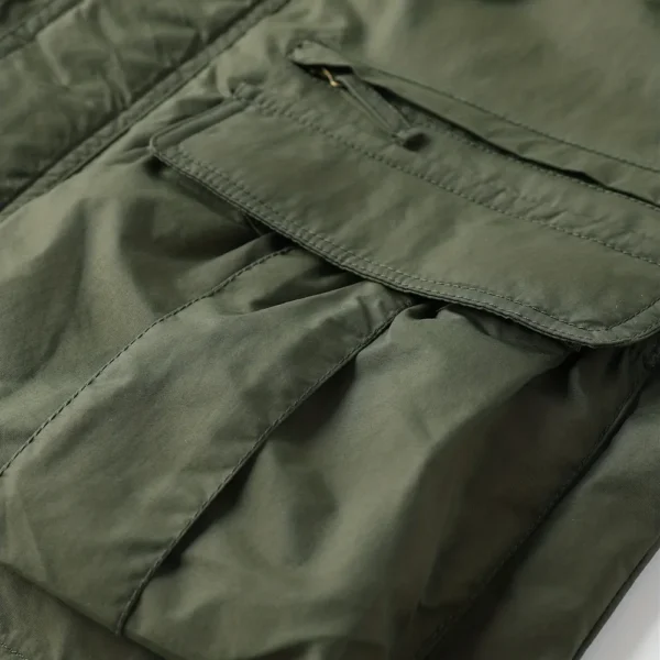 Bar Crusher Exclusive Logo Multi Pocket Jacket Fishing QTFS260525A1BCR - Army Green - Image 5
