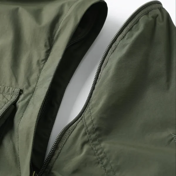 Bar Crusher Exclusive Logo Multi Pocket Jacket Fishing QTFS260525A1BCR - Army Green - Image 6