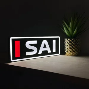 Carlos Sainz Ferrari F1 Team Name Abbreviation Sign with LED Lighting F1 Racing Gift BLF1LEDA1SAI2
