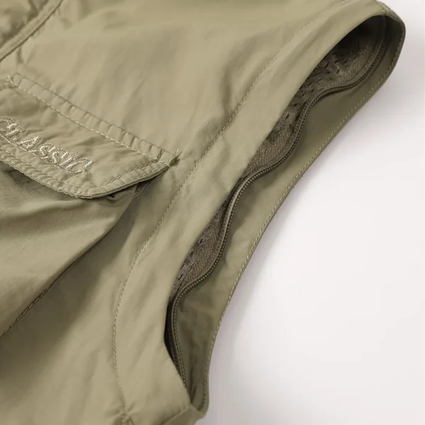 Bar Crusher Exclusive Logo Multi Pocket Jacket Fishing QTFS260525A1BCR - Khaki - Image 2