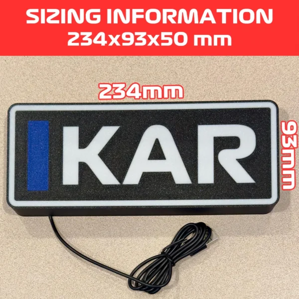 Lewis Hamilton Ferrari F1 Team Name Abbreviation Sign with LED Lighting F1 Racing Gift BLF1LEDA1HAM - Image 3