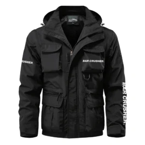 Bar Crusher Exclusive Logo Multi Pocket Jacket Fishing QTFS260525A1BCR - Black