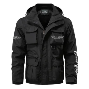CruiseCraft Exclusive Logo Multi Pocket Jacket Fishing QTFS260525A1CCB - Black