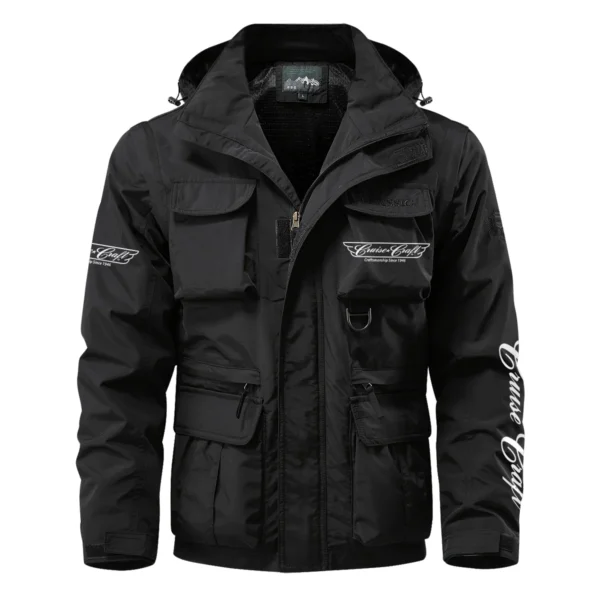 CruiseCraft Exclusive Logo Multi Pocket Jacket Fishing QTFS260525A1CCB - Black