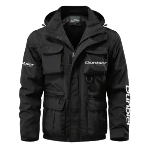 Dunbier Trailers Exclusive Logo Multi Pocket Jacket Fishing QTFS260525A1DT - Black