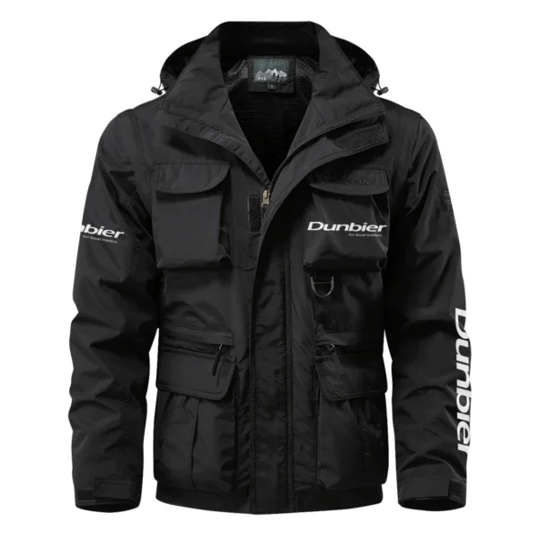 Dunbier Trailers Exclusive Logo Multi Pocket Jacket Fishing QTFS260525A1DT - Black