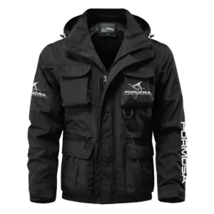 Formosa Marine Exclusive Logo Multi Pocket Jacket Fishing QTFS260525A1FOM - Black