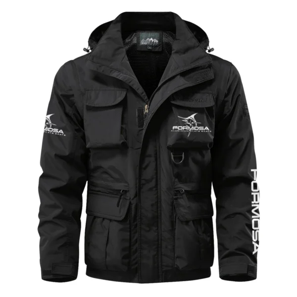 Formosa Marine Exclusive Logo Multi Pocket Jacket Fishing QTFS260525A1FOM - Black