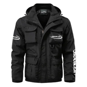 Hooker Boats Exclusive Logo Multi Pocket Jacket Fishing QTFS260525A1HOO - Black