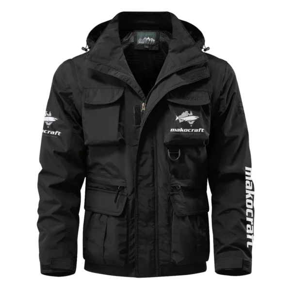 Makocraft Boats Exclusive Logo Multi Pocket Jacket Fishing QTFS260525A1MAB - Black