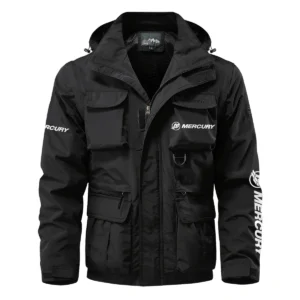 Mercury Marine Exclusive Logo Multi Pocket Jacket Fishing QTFS260525A1MCM - Black