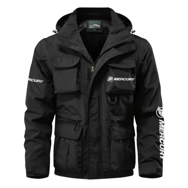 Mercury Marine Exclusive Logo Multi Pocket Jacket Fishing QTFS260525A1MCM - Black