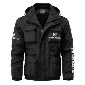 Minn Kota Exclusive Logo Multi Pocket Jacket Fishing QTFS260525A1MNK - Black