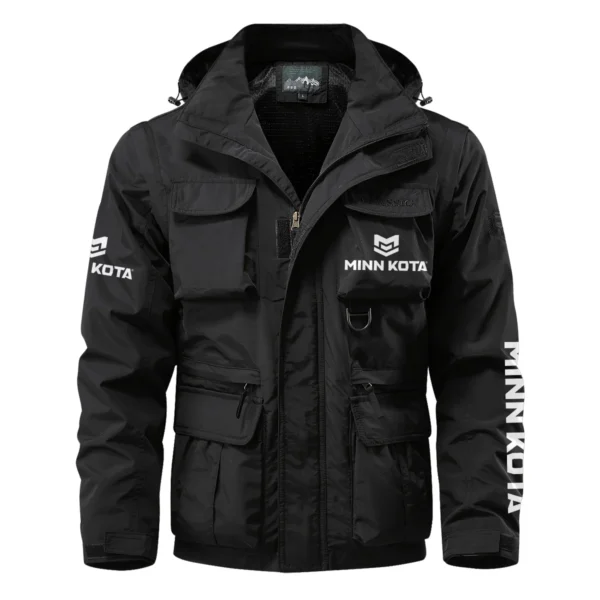 Minn Kota Exclusive Logo Multi Pocket Jacket Fishing QTFS260525A1MNK - Black