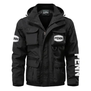 Penn Fishing Exclusive Logo Multi Pocket Jacket Fishing QTFS260525A1PES - Black