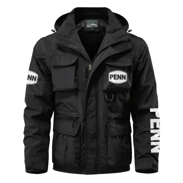 Penn Fishing Exclusive Logo Multi Pocket Jacket Fishing QTFS260525A1PES - Black