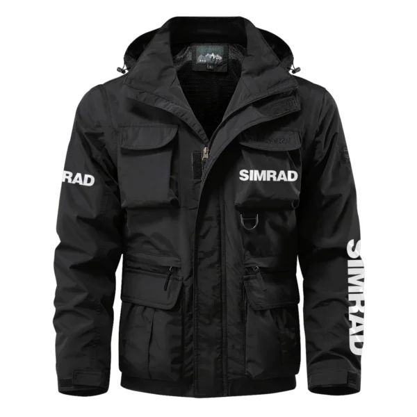 Simrad Exclusive Logo Multi Pocket Jacket Fishing QTFS260525A1SIM - Black