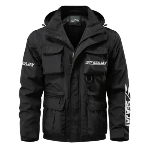 Sea Jay Exclusive Logo Multi Pocket Jacket Fishing QTFS260525A1SJB - Black