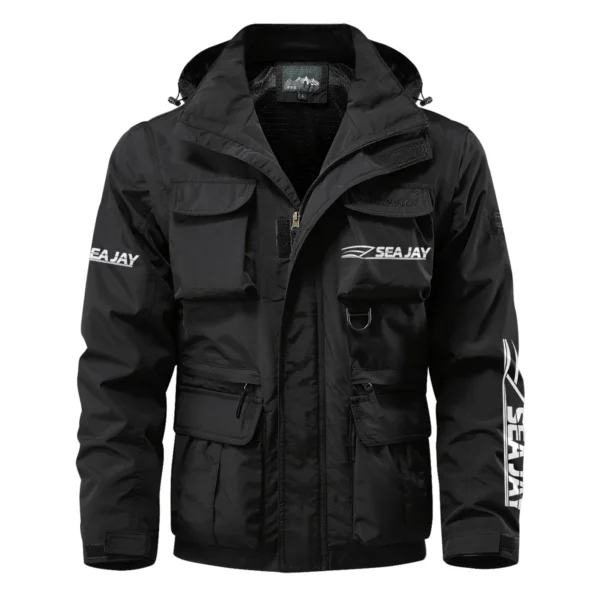Sea Jay Exclusive Logo Multi Pocket Jacket Fishing QTFS260525A1SJB - Black