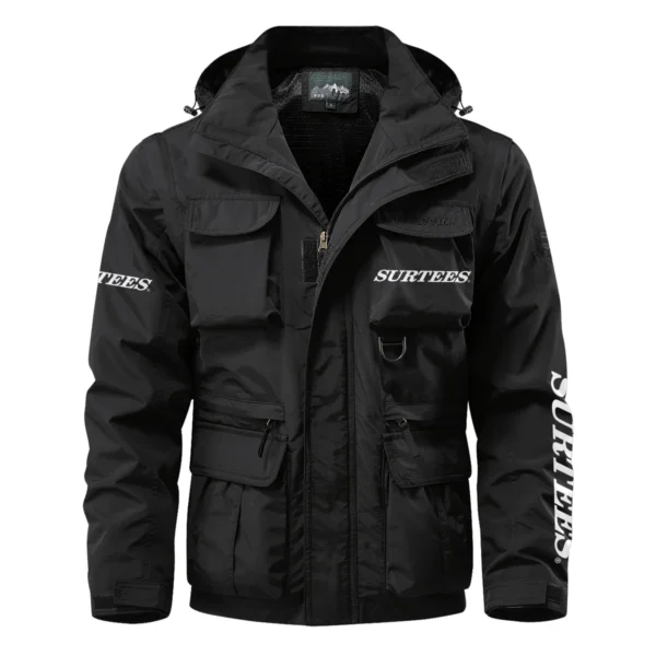 Surtees Exclusive Logo Multi Pocket Jacket Fishing QTFS260525A1SUB - Black