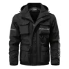whittley boats Exclusive Logo Multi Pocket Jacket Fishing QTFS260525A1WHB - Black