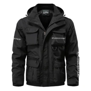whittley boats Exclusive Logo Multi Pocket Jacket Fishing QTFS260525A1WHB - Black