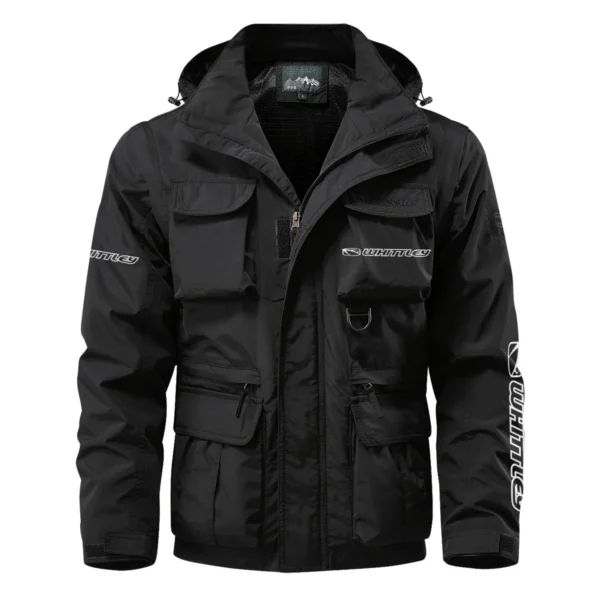 whittley boats Exclusive Logo Multi Pocket Jacket Fishing QTFS260525A1WHB - Black