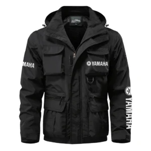 Yamaha Marine Exclusive Logo Multi Pocket Jacket Fishing QTFS260525A1YMM - Black