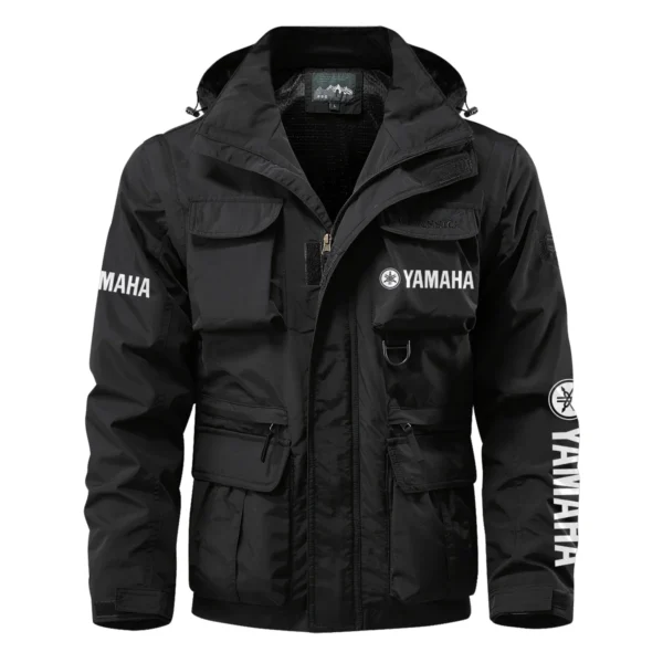 Yellowfin Plate Exclusive Logo Multi Pocket Jacket Fishing QTFS260525A1YPB - Black