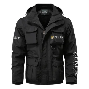 Zerek Innovation Exclusive Logo Multi Pocket Jacket Fishing QTFS260525A1ZI - Black