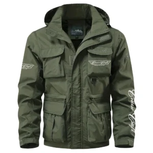 CruiseCraft Exclusive Logo Multi Pocket Jacket Fishing QTFS260525A1CCB - Army Green