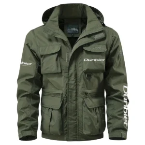 Dunbier Trailers Exclusive Logo Multi Pocket Jacket Fishing QTFS260525A1DT - Army Green