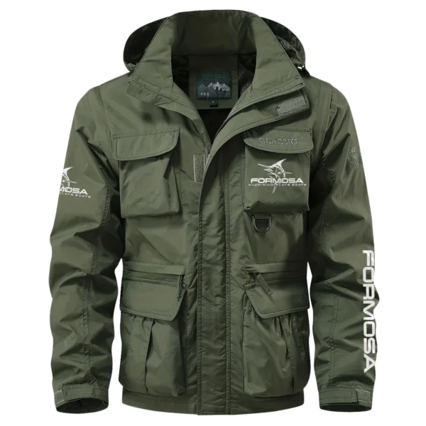 Formosa Marine Exclusive Logo Multi Pocket Jacket Fishing QTFS260525A1FOM - Army Green