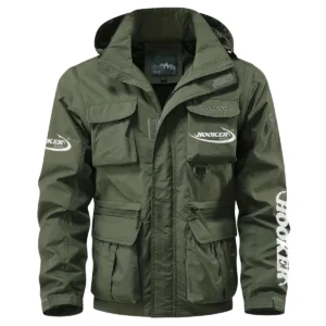 Hooker Boats Exclusive Logo Multi Pocket Jacket Fishing QTFS260525A1HOO - Army Green