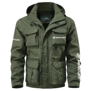Mercury Marine Exclusive Logo Multi Pocket Jacket Fishing QTFS260525A1MCM - Army Green