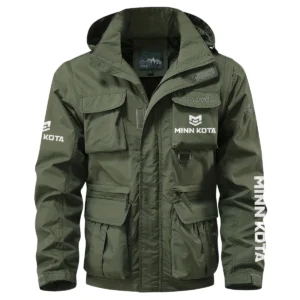 Minn Kota Exclusive Logo Multi Pocket Jacket Fishing QTFS260525A1MNK - Army Green