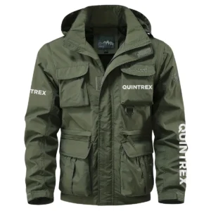 Quintrex Exclusive Logo Multi Pocket Jacket Fishing QTFS260525A1QTX - Army Green