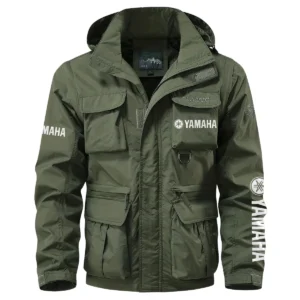Yamaha Marine Exclusive Logo Multi Pocket Jacket Fishing QTFS260525A1YMM - Army Green