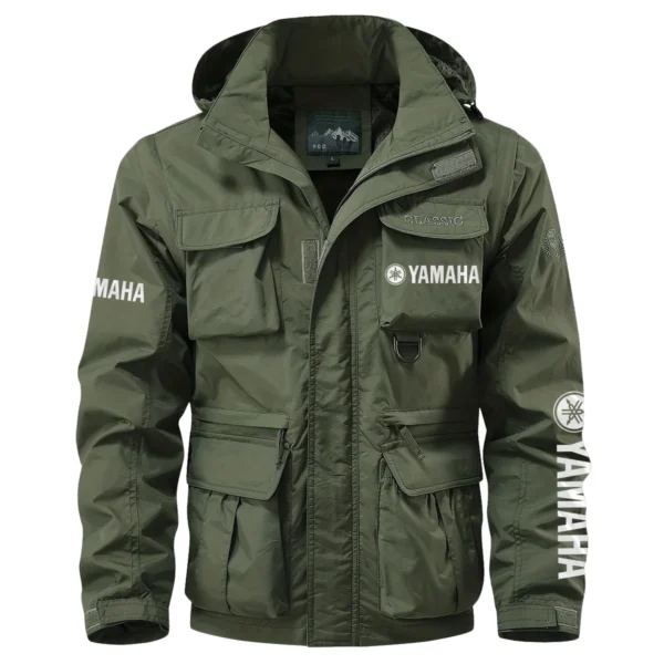 Yellowfin Plate Exclusive Logo Multi Pocket Jacket Fishing QTFS260525A1YPB - Army Green
