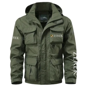 Zerek Innovation Exclusive Logo Multi Pocket Jacket Fishing QTFS260525A1ZI - Army Green