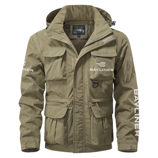 Bayliner Exclusive Logo Multi Pocket Jacket Fishing QTFS260525A1BYL - Khaki