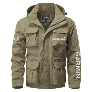 Garmin Exclusive Logo Multi Pocket Jacket Fishing QTFS260525A1GA - Khaki