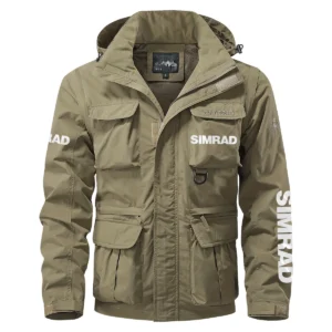 Simrad Exclusive Logo Multi Pocket Jacket Fishing QTFS260525A1SIM - Khaki