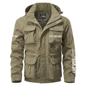 Sea Jay Exclusive Logo Multi Pocket Jacket Fishing QTFS260525A1SJB - Khaki