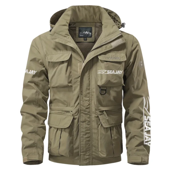 Sea Jay Exclusive Logo Multi Pocket Jacket Fishing QTFS260525A1SJB - Khaki
