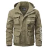 Surtees Exclusive Logo Multi Pocket Jacket Fishing QTFS260525A1SUB - Khaki
