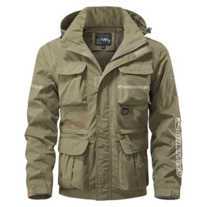 whittley boats Exclusive Logo Multi Pocket Jacket Fishing QTFS260525A1WHB - Khaki