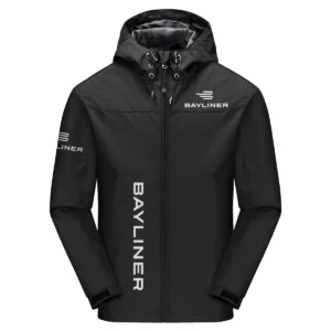 Bayliner Exclusive Logo Windbreaker Jacket QTFS190525A3BYL - Black