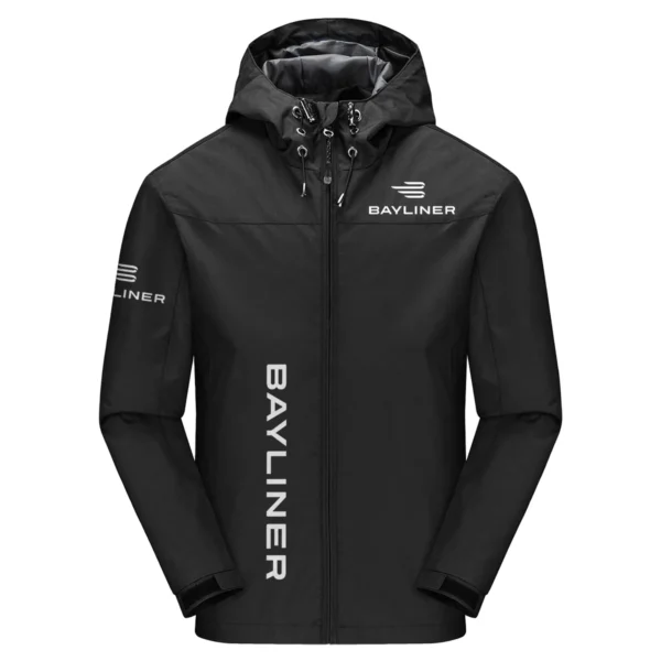 Bayliner Exclusive Logo Windbreaker Jacket QTFS190525A3BYL - Black